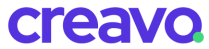 Colorful logo of the word "creavo" with a stylized dot.